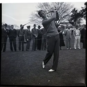 Tournament Prints: Man Taking Golf Shot