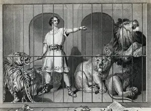 Obedience Prints: Man Taming Lions