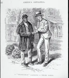 Intimidation Prints: Man Teasing Voter