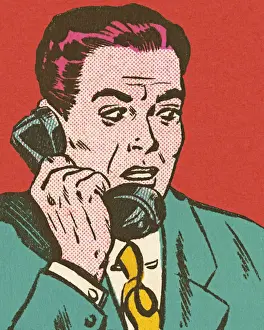Discuss Prints: Man on the Telephone