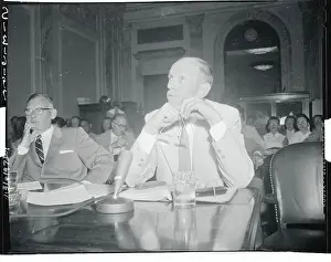 Man Testifying Before a Senate Subcommittee