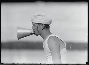 Man Using a Megaphone
