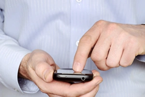 Mobility Collection: Man using a smartphone