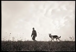 Loyalty Prints: Man Walking Dog