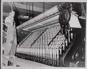 North Carolina Prints: Man Watching a Long-Chain Quiller