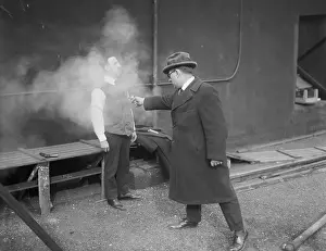 Man Wearing Bullet Proof Vest