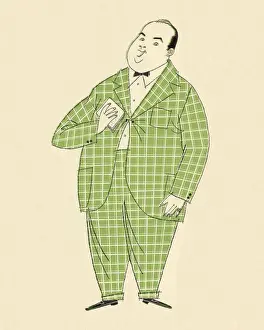Plaid Prints: Man Wearing Checked Suit