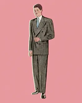 Corporation Prints: Man Wearing a Suit