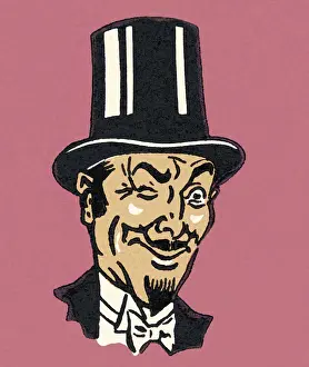 Winking Prints: Man winking