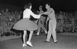 Man, Woman Doing The Jitterbug
