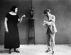 Sicily Prints: Man And Woman Using Hand Language