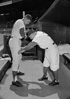 Advising Prints: Manager Casey Stengel Advising Ed Kranepool on Stance