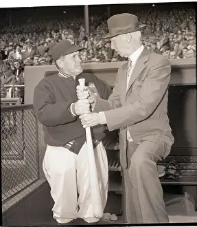 Joseph V Prints: Manager's Joe McCarthy and Connie Mack