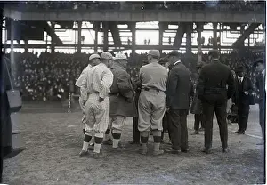 Umpire Prints: Managers And Umpires Discuss Series Rule
