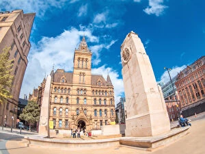 Images Dated 2nd September 2015: Manchester, town hall in St Peter┬┤s sq