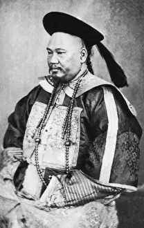 Portrait Male Facial Prints: A Mandarin