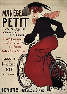 Bicycle Prints: Manège Petit, 1899. From a private collection