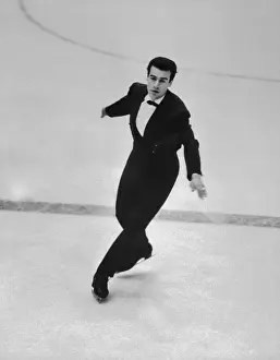 Innsbruck Prints: Manfred Schnelldorfer Skating on Ice