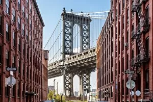 Brooklyn Bridge Collection: Manhattan bridge, New York city, USA