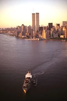 Jerry Trudell Aerial Photography Collection: Manhattan with New york Harbor