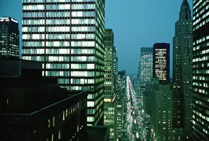 Huty24939 Prints: Manhattan At Night