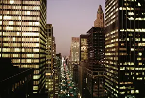 Huty24939 Prints: Manhattan At Night
