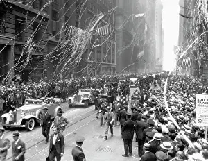 Manhattan Parade for Aviatrix Amelia Earhart