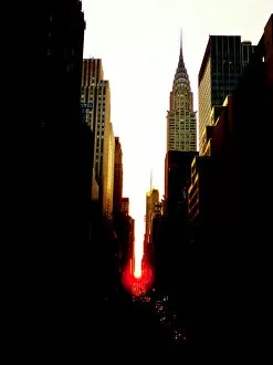 Manhattanhenge and Chrysler Building