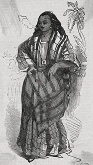 Manila Woman Smoking Cigar