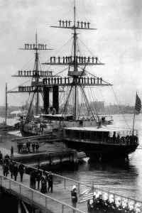 Maritime Prints: Manning the Yards