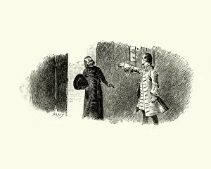 Images Dated 21st October 2017: Manon Lescaut - Man arguing with a priest, 18th Century
