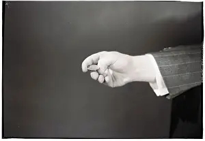 Choice Prints: Man's Hand About To Flip Coin