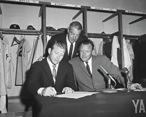 Mantle Signs $100, 000 Contract
