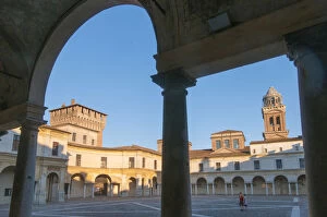 Images Dated 5th July 2014: Mantova, Lombardy, Italy. Historical buildings in the old town