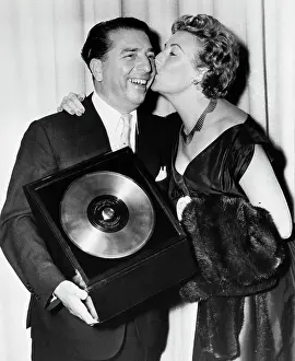 Singer Prints: Mantovani With Gold Record