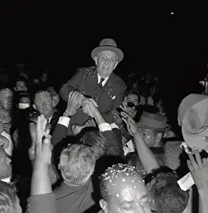 Lima Prints: Manuel Prado Being Carried by Citizens