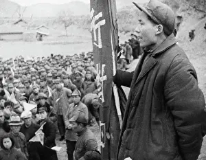 Chinese Text Prints: Mao Zedong Speaking