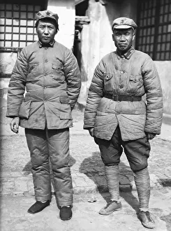 Mao Zedong And Zhu De Portrait