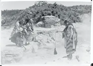 Rotorua Prints: Maori Women Cooking Food in Boiling Spring