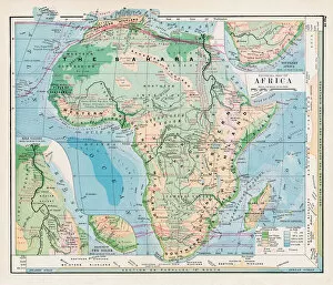 Images Dated 8th May 2018: Map of Africa 1877