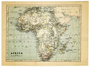 Images Dated 8th January 2012: map of africa 1882