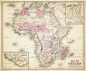 Paper Gallery: Map of Africa 1883