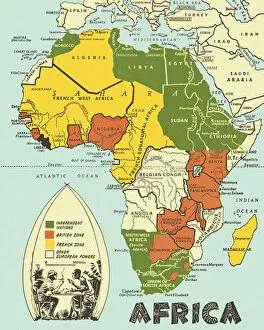Images Dated 10th April 2013: Map of Africa