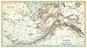Images Dated 7th May 2018: Map of Alaska 1895