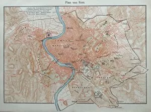 Images Dated 30th November 2018: Map of ancient Rome