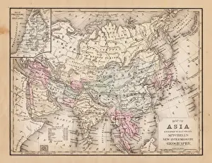 Map of Asia 1881