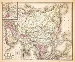 Images Dated 23rd February 2017: Map of Asia 1883