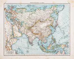 Map of Asia 1896