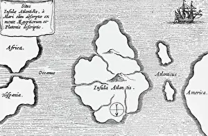 Map of Atlantis by Athanasius Kircher