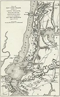 Map of the Battle of Brooklyn Heights and New York